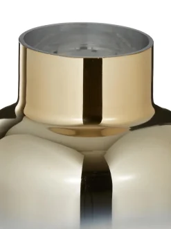 Vaso In Vetro Soffiato Con Riflessi Dorati Uma