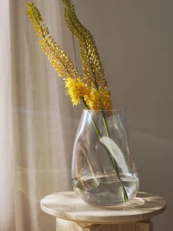 Vaso In Vetro Soffiato Iridescente Rainbow