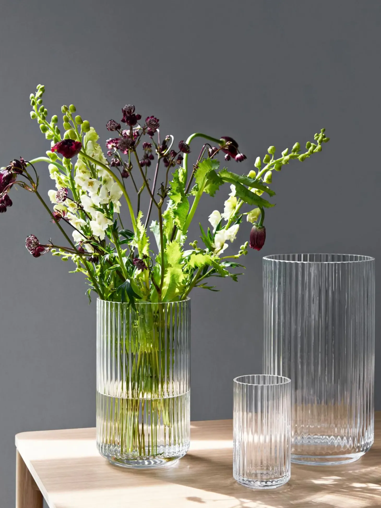 Vaso In Vetro Soffiato Lyngby Alt.25 Cm