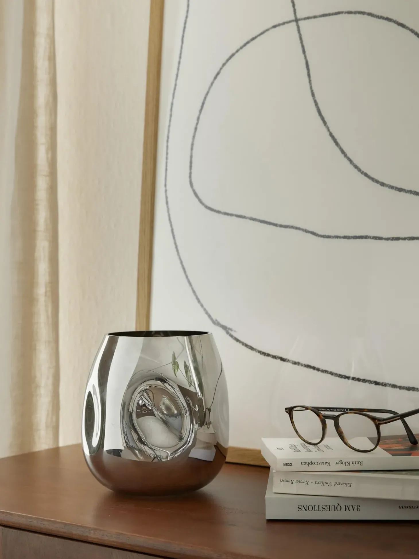 Vaso Piccolo In Vetro Soffiato Mirror