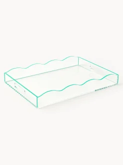 Vassoio Decorativo Con Bordo Ondulato Elsa