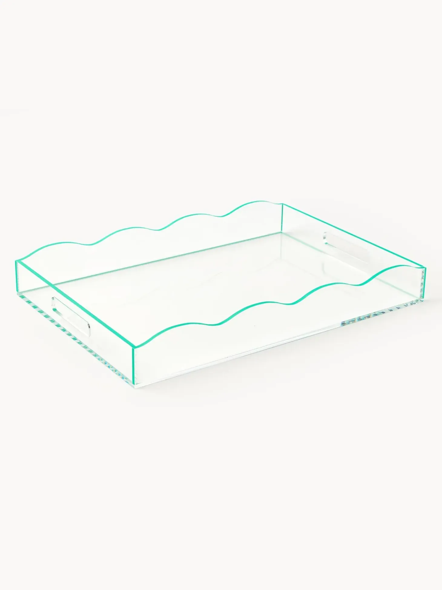 Vassoio Decorativo Con Bordo Ondulato Elsa