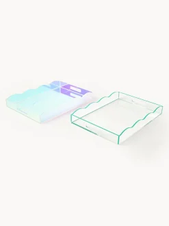 Vassoio Decorativo Con Bordo Ondulato Elsa