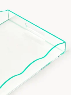 Vassoio Decorativo Con Bordo Ondulato Elsa