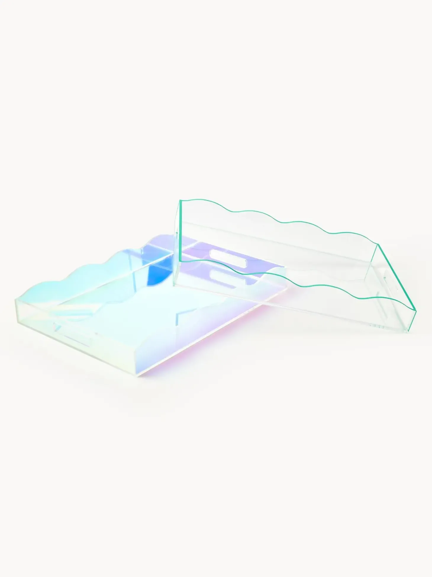 Vassoio Decorativo Con Bordo Ondulato Elsa