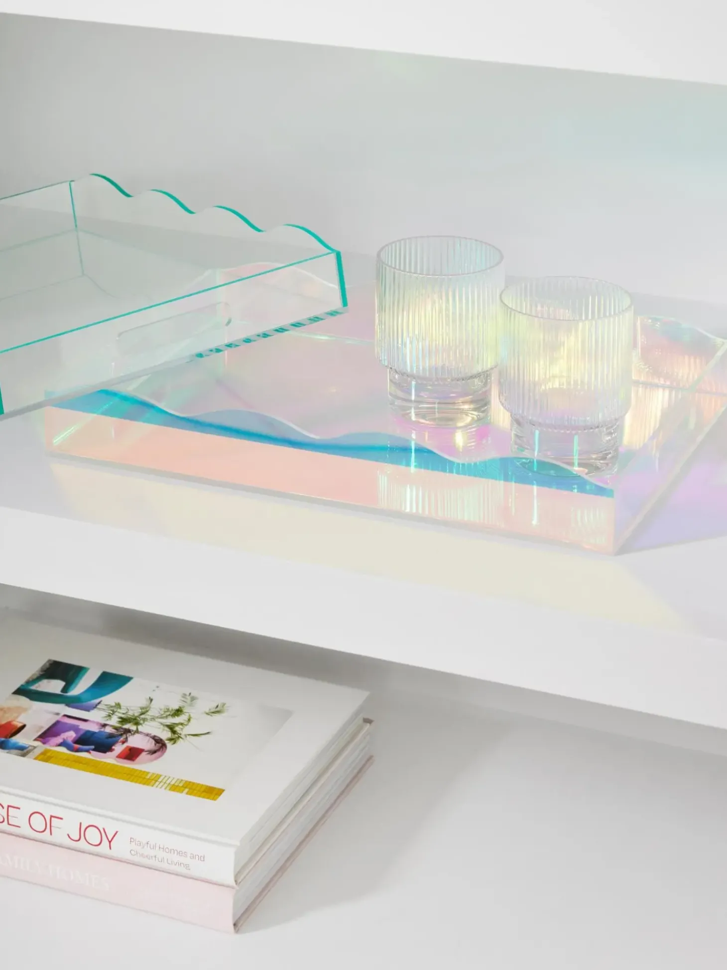 Vassoio Decorativo Con Bordo Ondulato Elsa