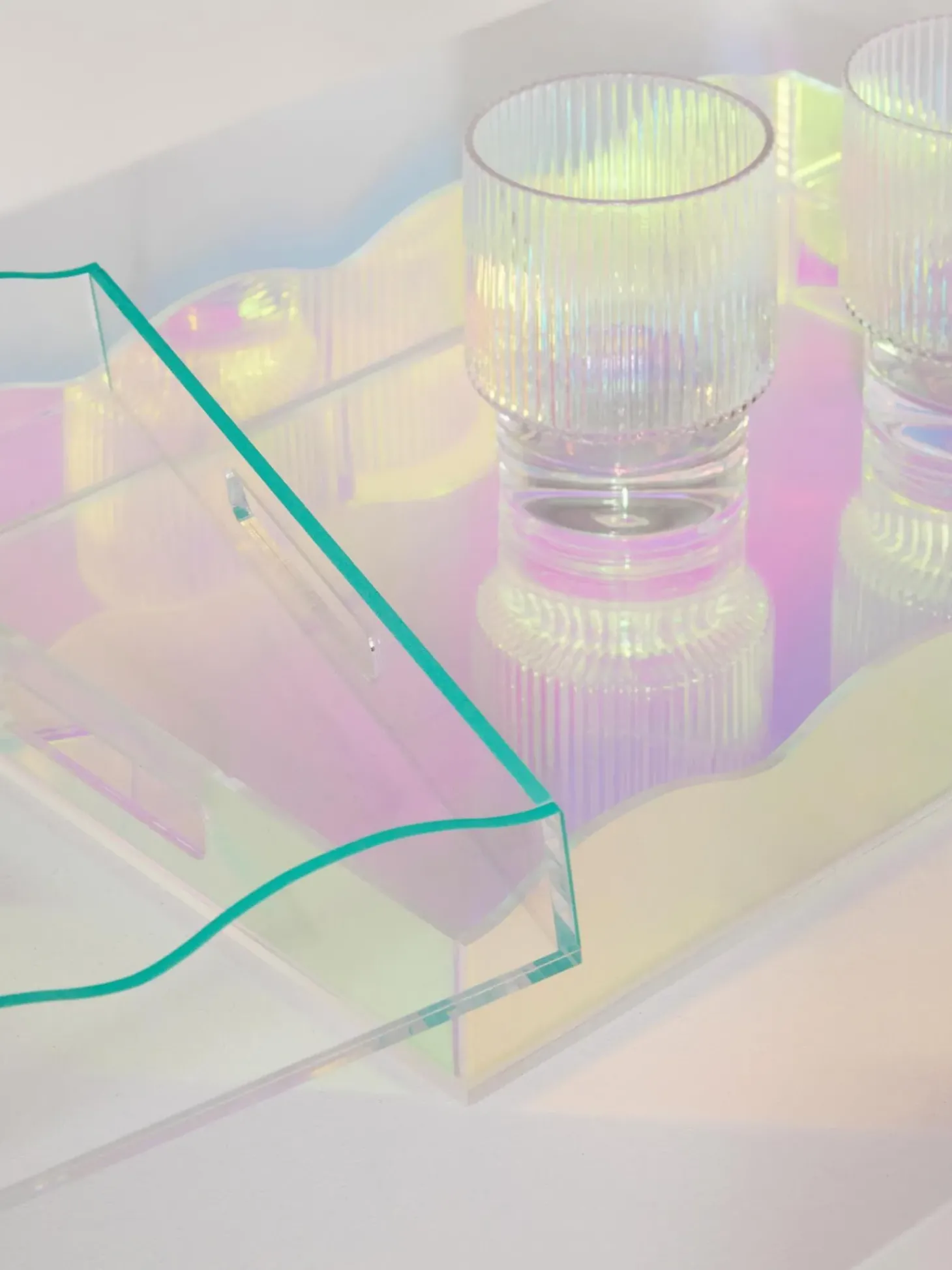 Vassoio Decorativo Con Bordo Ondulato Elsa