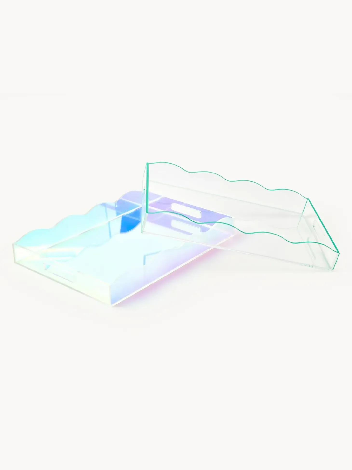 Vassoio Decorativo Con Bordo Ondulato Elsa