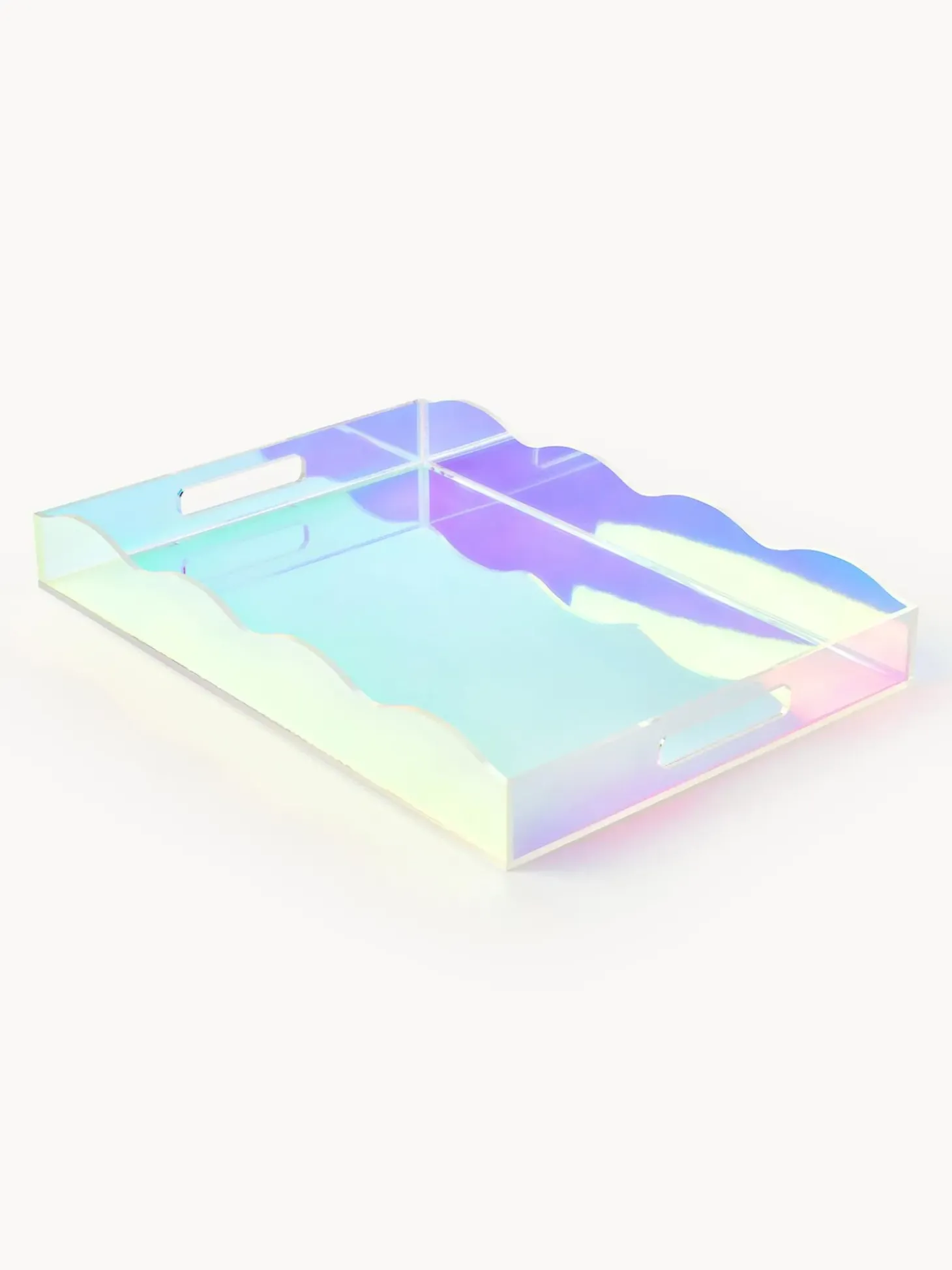 Vassoio Decorativo Con Bordo Ondulato Elsa