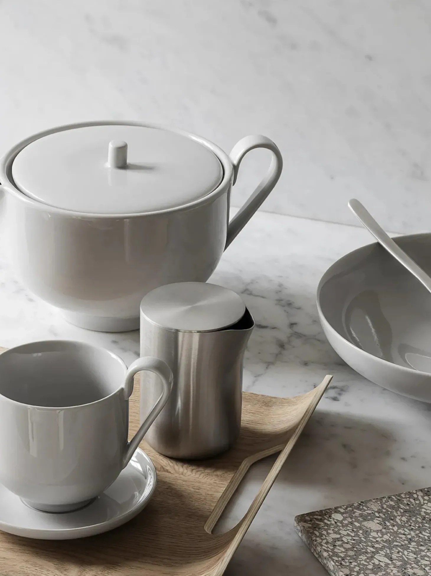 Vassoio Decorativo In Legno Wilo, Larg. 43 Cm