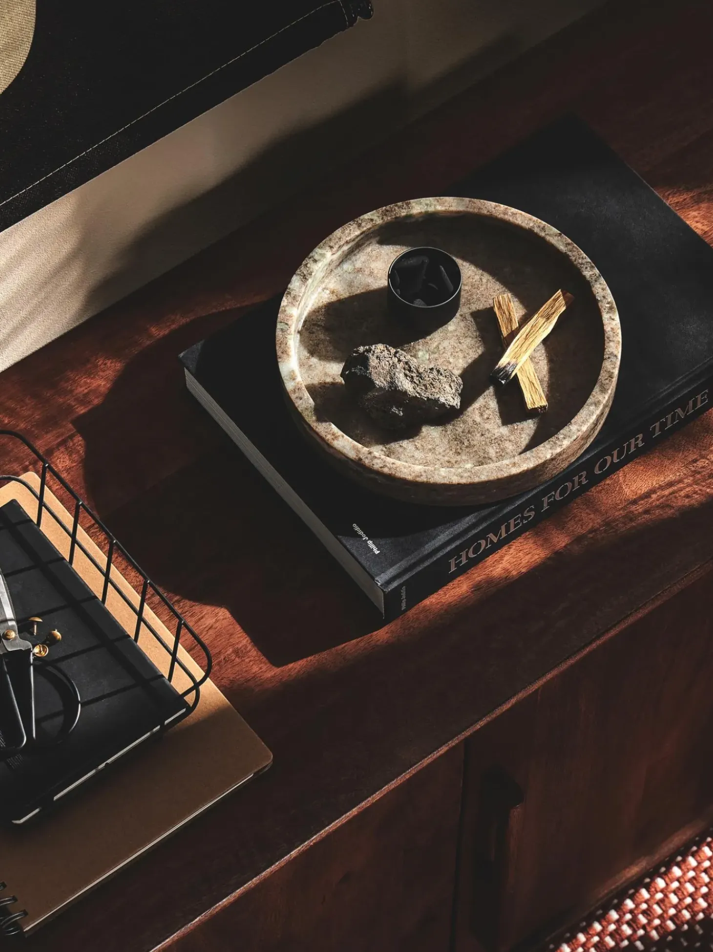 Vassoio Rotondo Decorativo In Marmo Venice