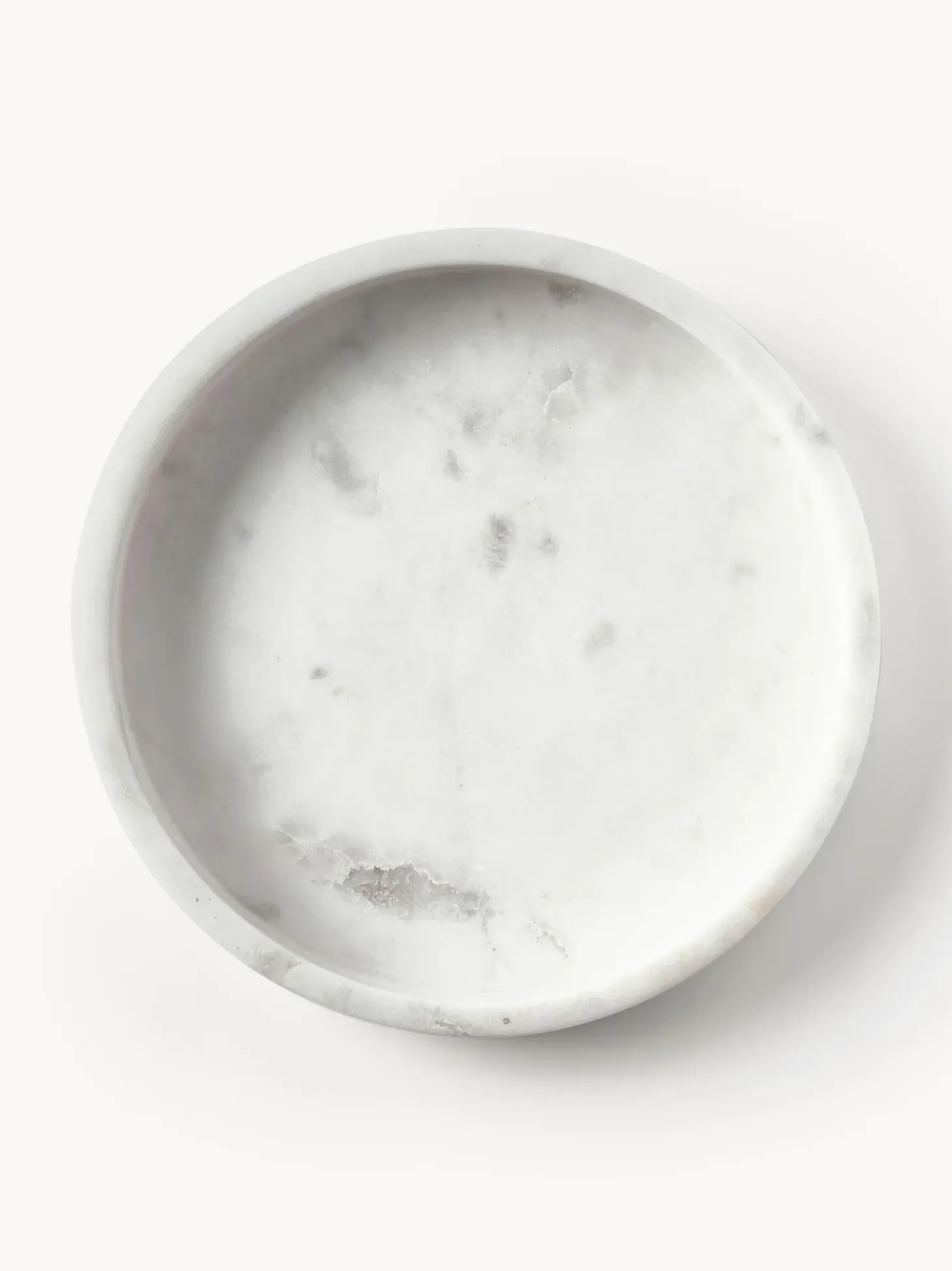 Vassoio Rotondo Decorativo In Marmo Venice