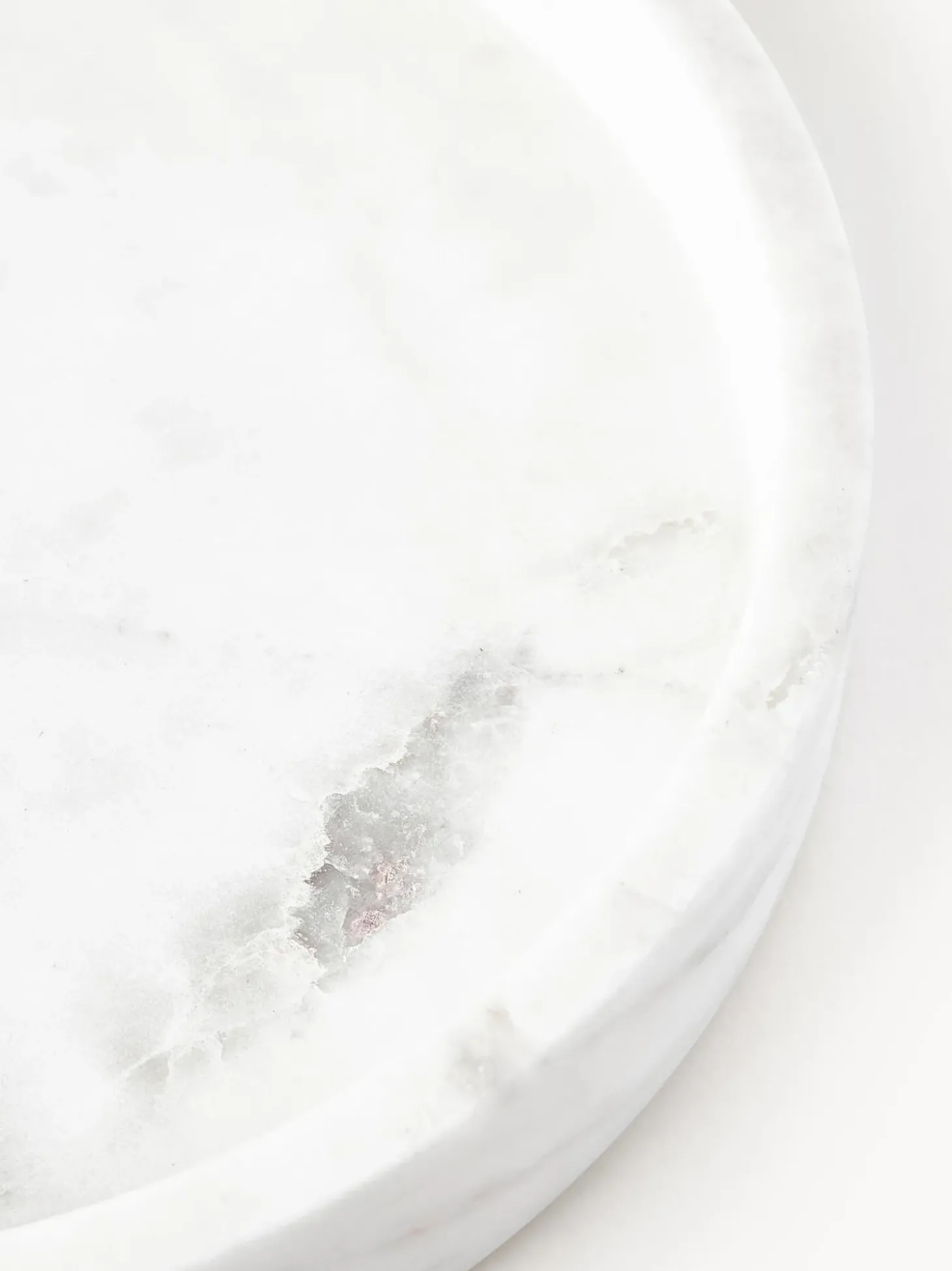 Vassoio Rotondo Decorativo In Marmo Venice